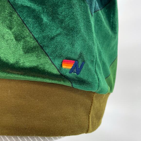 Aviator Nation Galaxy Rainbow Sunburst Velvet Crew Sweatshirt Retro 70s Size L - Picture 4 of 8